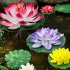 Artificial Lotus Leaf Water Lily for Pond, Fish Tank Decoration, Landscaping, or Buddha Ornaments