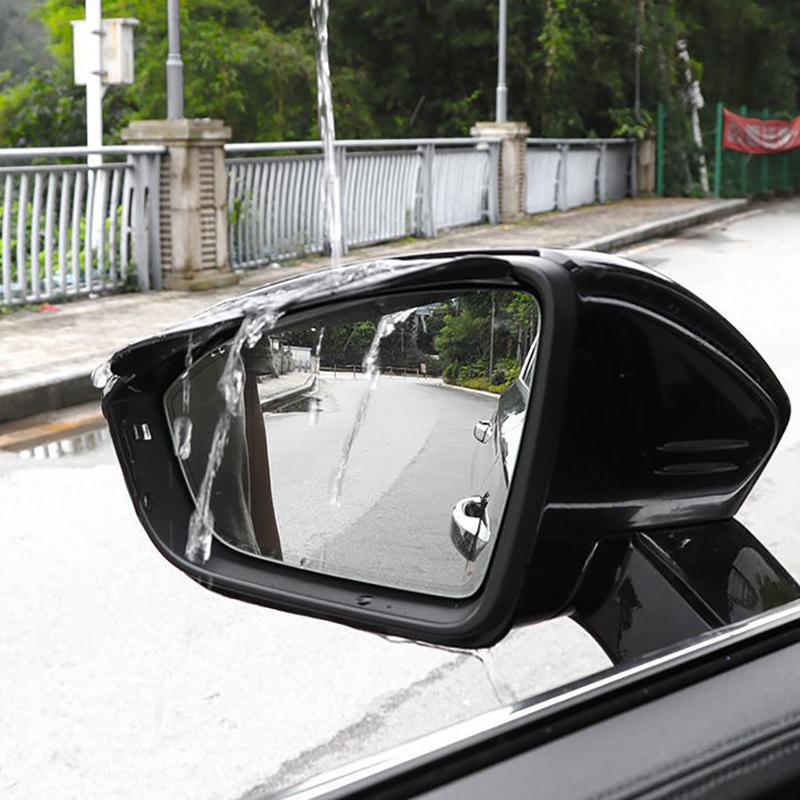 Espelho retrovisor universal do carro chuva sobrancelha vista traseira lâminas à prova de chuva adesivo