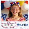 Independence Day Makeup Face Sticker Usa Independence Day Theme Painted Waterproof Sweat Tattoo Sticker