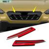 For-Crosstrek XV - Red Front Bumper Center Grill Grille Parts Cover Trim