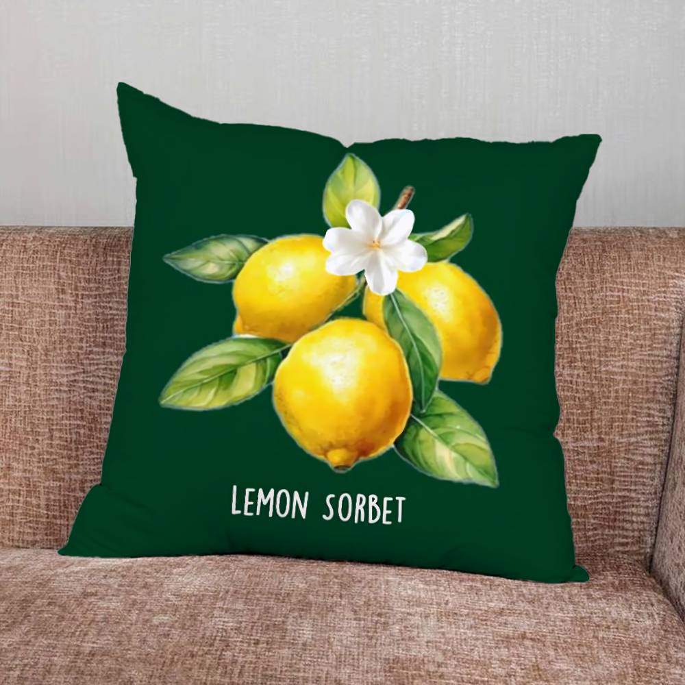 Lemon Pillow Case Pillowcase Home Sofa Cushions Car Cushions Pillowcover Office Pillowshell Pillow