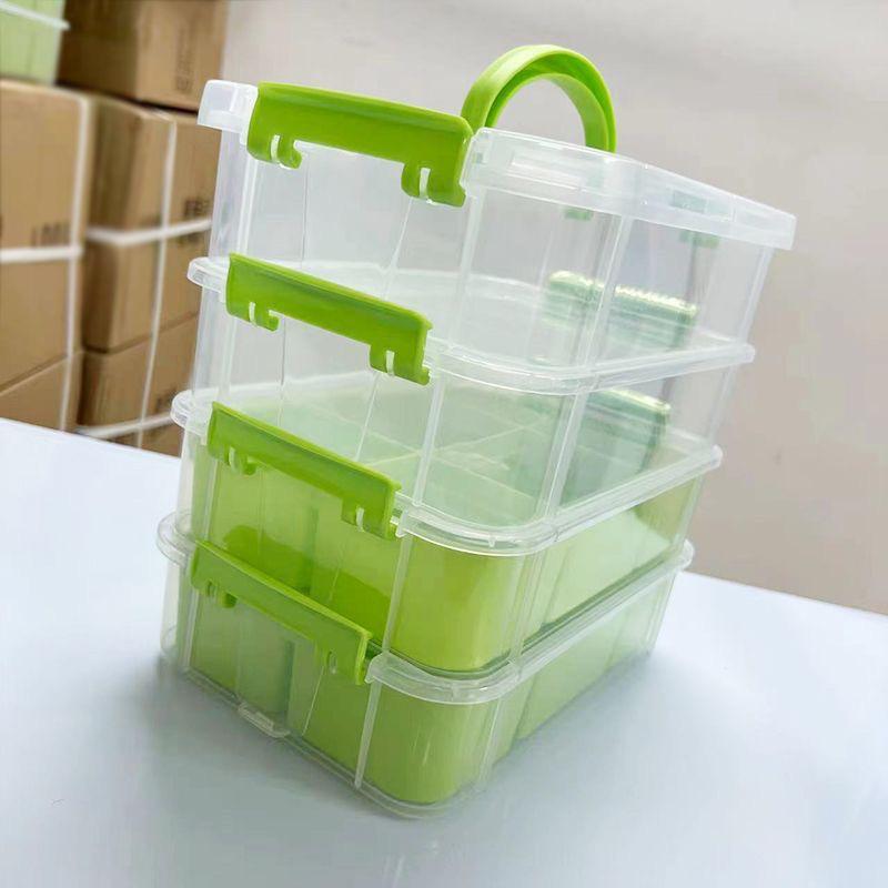 Sundries Storage Organizer for Toys, Building Blocks, and Small Parts with Compartmentalized Drawers