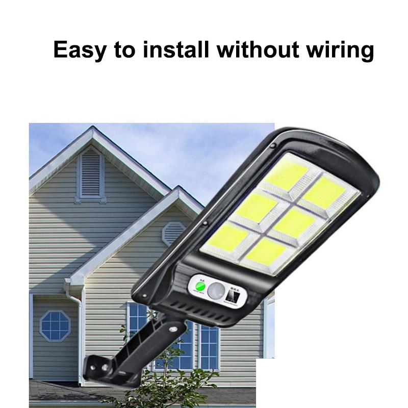Solar Powered Motion Sensor Light Outdoor Waterproof Courtyard Light Security Light with Remote