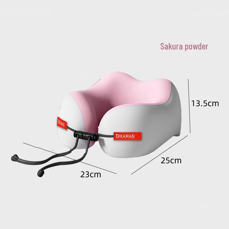 U-formad nackkudde i minnesskum - Bärbar komfort för flygresor