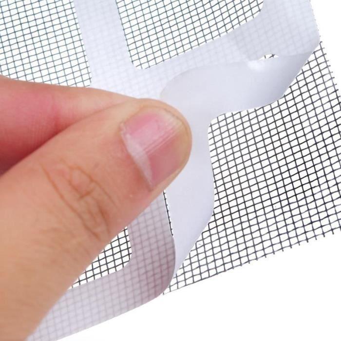 Moustiquaire - Insect Window Screen - 10x10 cm - Fixation auto agrippante - Fenêtre - Horizontal