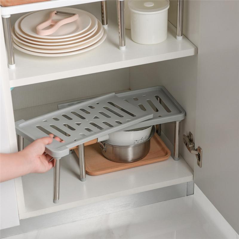 ABBY-Retractable Sink Storage Rack Retractable Storage Rack Seasoning Bottle Storage Rack NONE серый