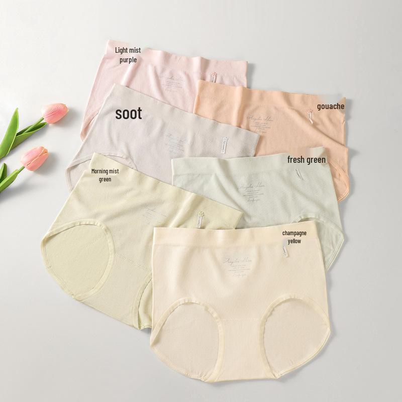 

Шелковые бесшовные женские трусики средней посадки - Антибактериальные, Дышащие, Удобные, Бесследные, Цельнокроеные Morning Mist Green