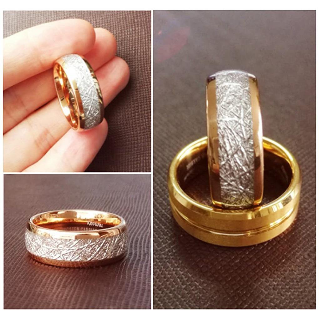Stainless Steel Ring Jewelry Stone Fashionable Wedding Sweetheart Inset Collectibles Ornament Accessories Party