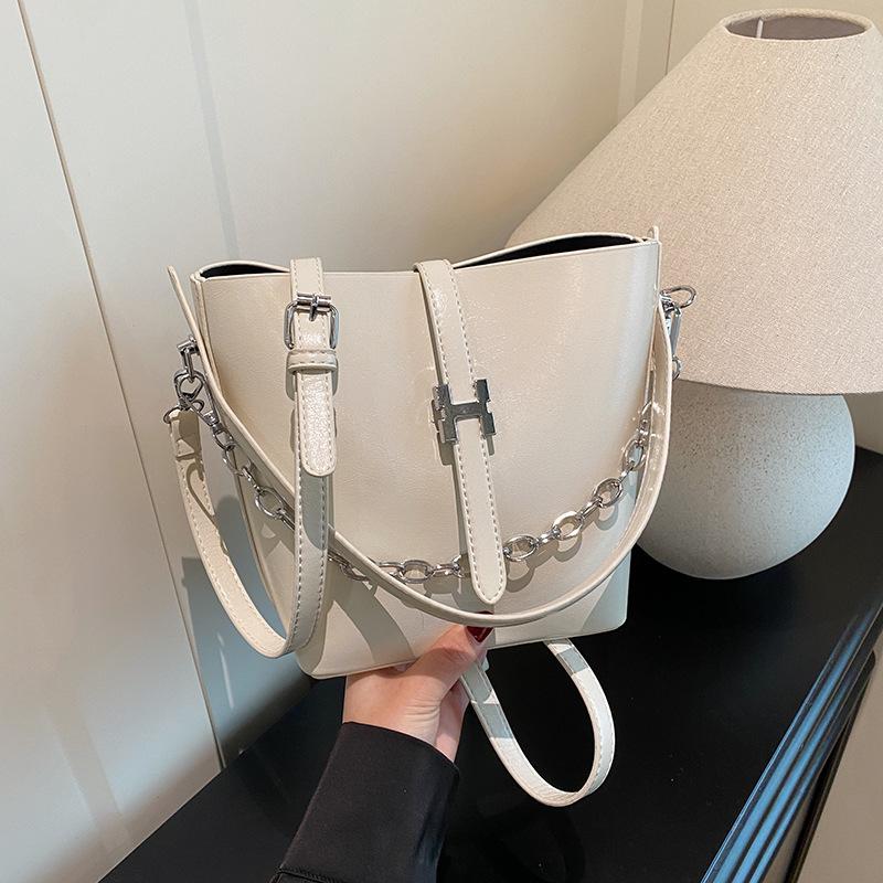 New niche design popular chain mother bucket bag shoulder crossbody trendy women's bag