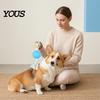 Daily Exercise Toy for Dogs Dog Interactive Tug Toy, Rubber Ball Chew with Fabric Strips, Durable Toys Teeth Cleaning Small Dental Health Boredom