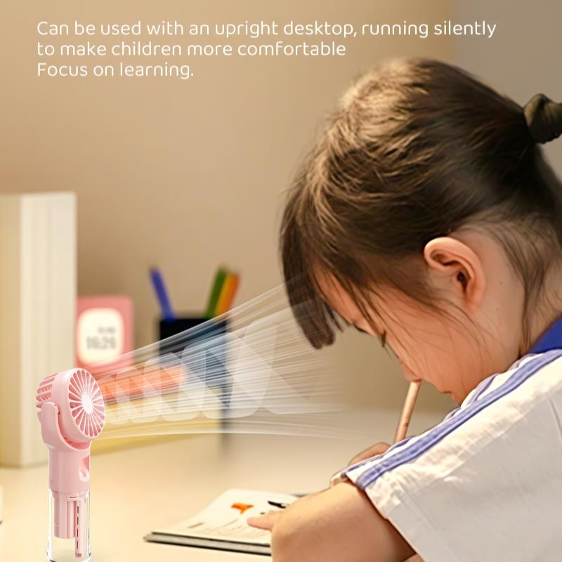 Portable Water Mist Fan Mini Handheld USB Charging 4 Speeds Hanging Neck Spray Cooler Personal Small Fan for Outdoor Travel