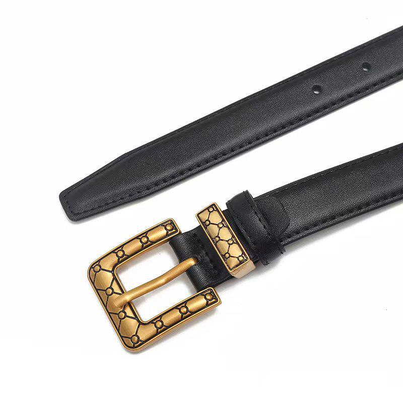 Genuine Leather Women's Decorative Waist Chain Belt for Jeans