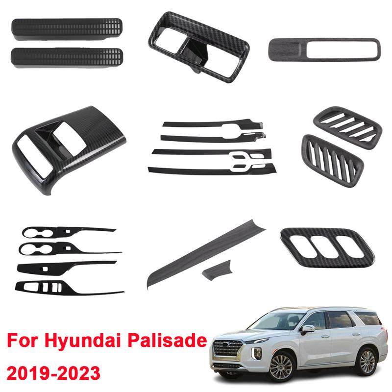 For Hyundai Palisade ABS Dashboard Trim Front Air Condition Outlet Frame Armrest Vent Gear Seat