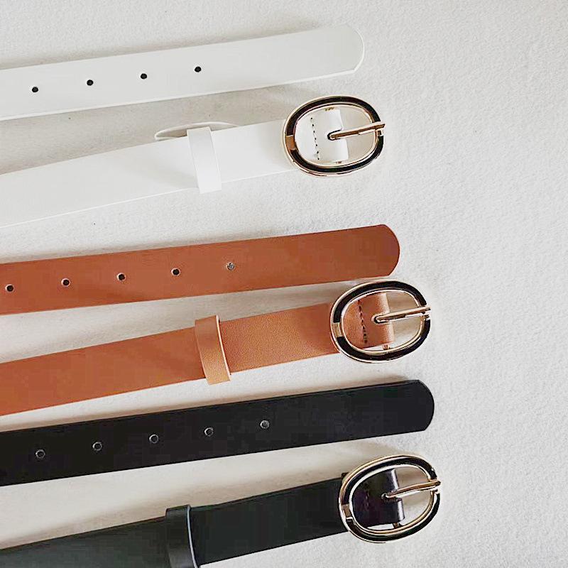 The New Women's Belt In Ins Style Is Versatile and Simple with Decorative Pin Buttons. The Denim Belt Is A Trendy Choice for Women