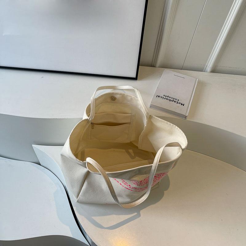 תיק קנבס קיבולת גדולה תיק מכתבים לנשים תיק כתף טוטה