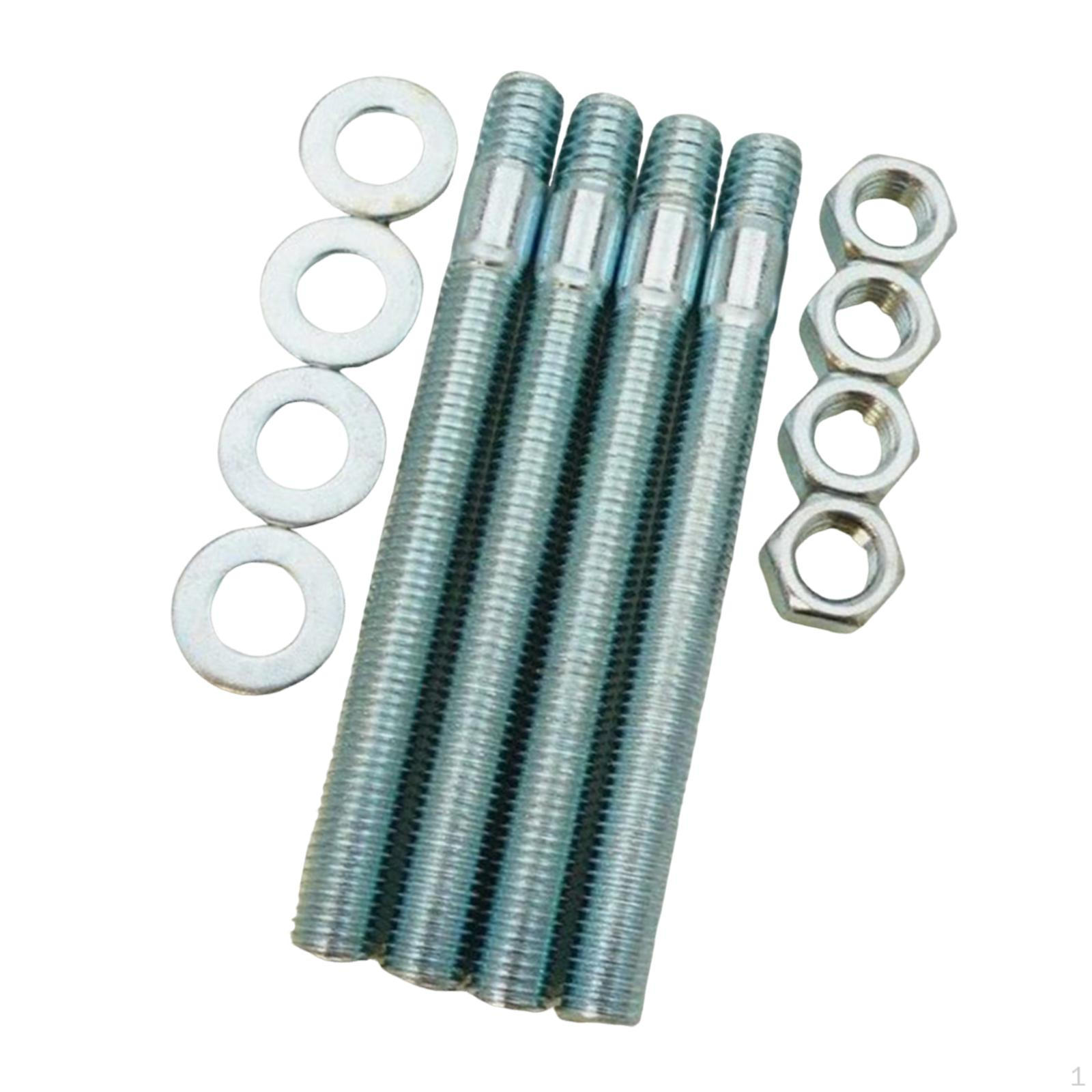 

Carburetor Studs Kit Steel Hardware Accessory Compatible Replace Parts Attachment Professional High