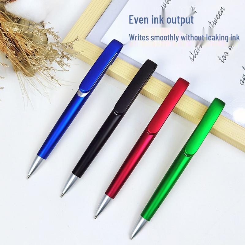 Individueller Werbekugelschreiber mit großem Clip und Farbspraylackierung - Logo-Druck möglich