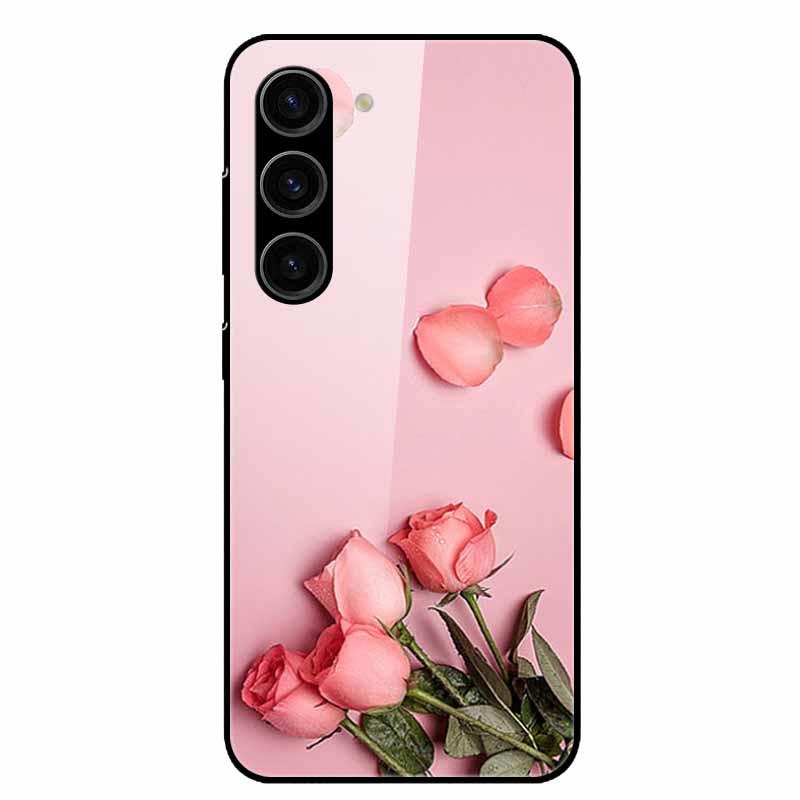 

For Samsung A34 5G Case A54 5G Printing Tempered Glass Hard Phone Cases for Samsung Galaxy A14 4G 5G A 14 2023 Cover Shells A04s Galaxy A34 5G