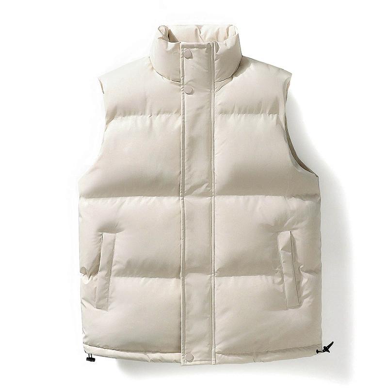 

Men s Outdoor Casual Stand Collar Vest Padded Jacket Coat Vest M