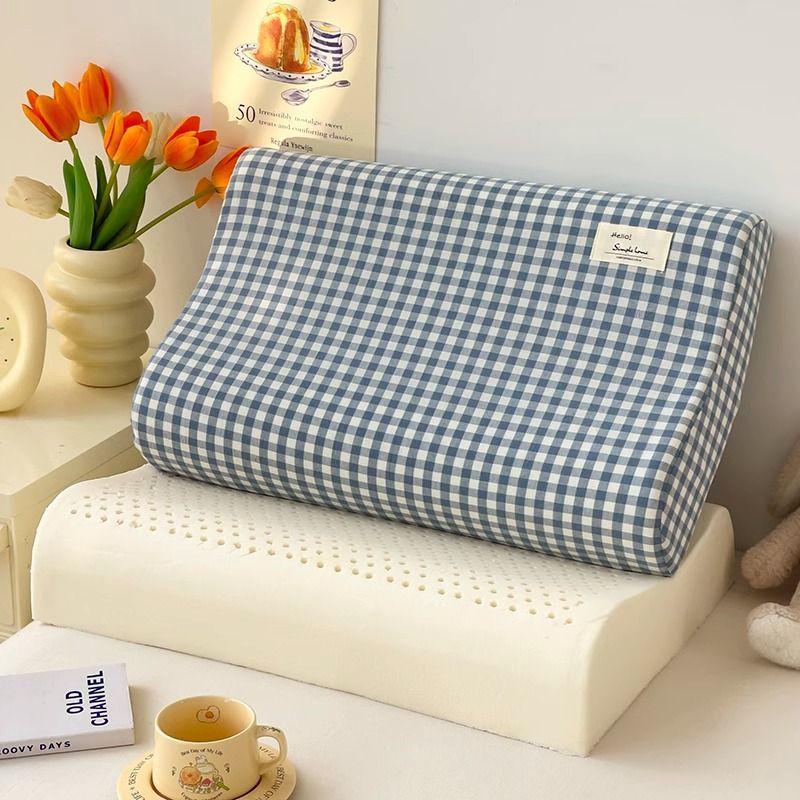 G5ZG5Z Latex Pillow: Removable, Washable Core for Kids & Babies; Neck Support for Cervical Vertebrae; Ideal for Primary School & Kindergarten.