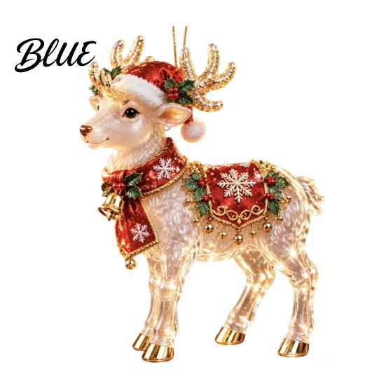 Hanging Decoration Elf Decorative Ornaments Clear Acrylic Tree Ornament Deer Christmas Pendant with for Door