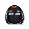 American Motorcycle Jacket Cotton Clothes Men's Autumn and Winter Thickened High Street Cotton Clothes Ruffian Handsome Racing Clothes