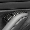 ABS Carbon Fiber Door Lock Window Switch Cover Trim For Tesla Model3 17-21
