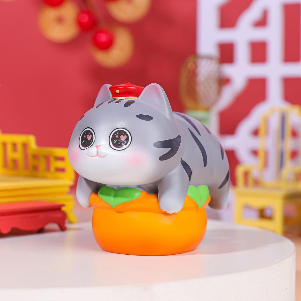 Miniature Mini Resin Doll Funny Cartoon Cat Ornaments Supremo Cat Ornament  Dollhouse Decoration