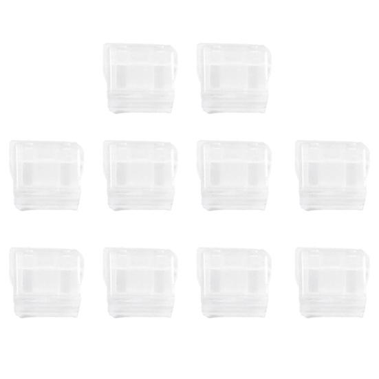 10Pcs Mini Transparent Folder with Push Clip Office Organizer for Organizing