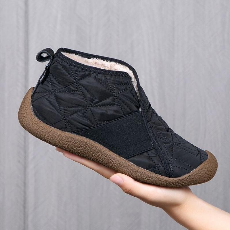 Winter new high-top cotton shoes soft sole non-slip piled thickened lightweight casual fashion warm snow boots