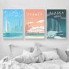 Hd Print Canvas Art Painting Spain Hanoi Holland China Bubai Sydney Vintage Travel Cities Landscape Posters Wall Art Picture