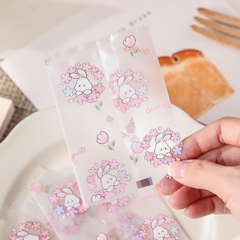 MEIDI Handmade Snowflake Crisp Cartoon Semi-Transparent Sealing Bags