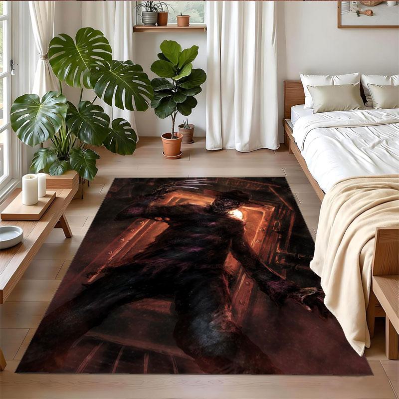 Crystal Velvet Rug Soft Non Slip Indoor Floor Mat Home DecorA Nightmare on Elm Street Freddy Krueger