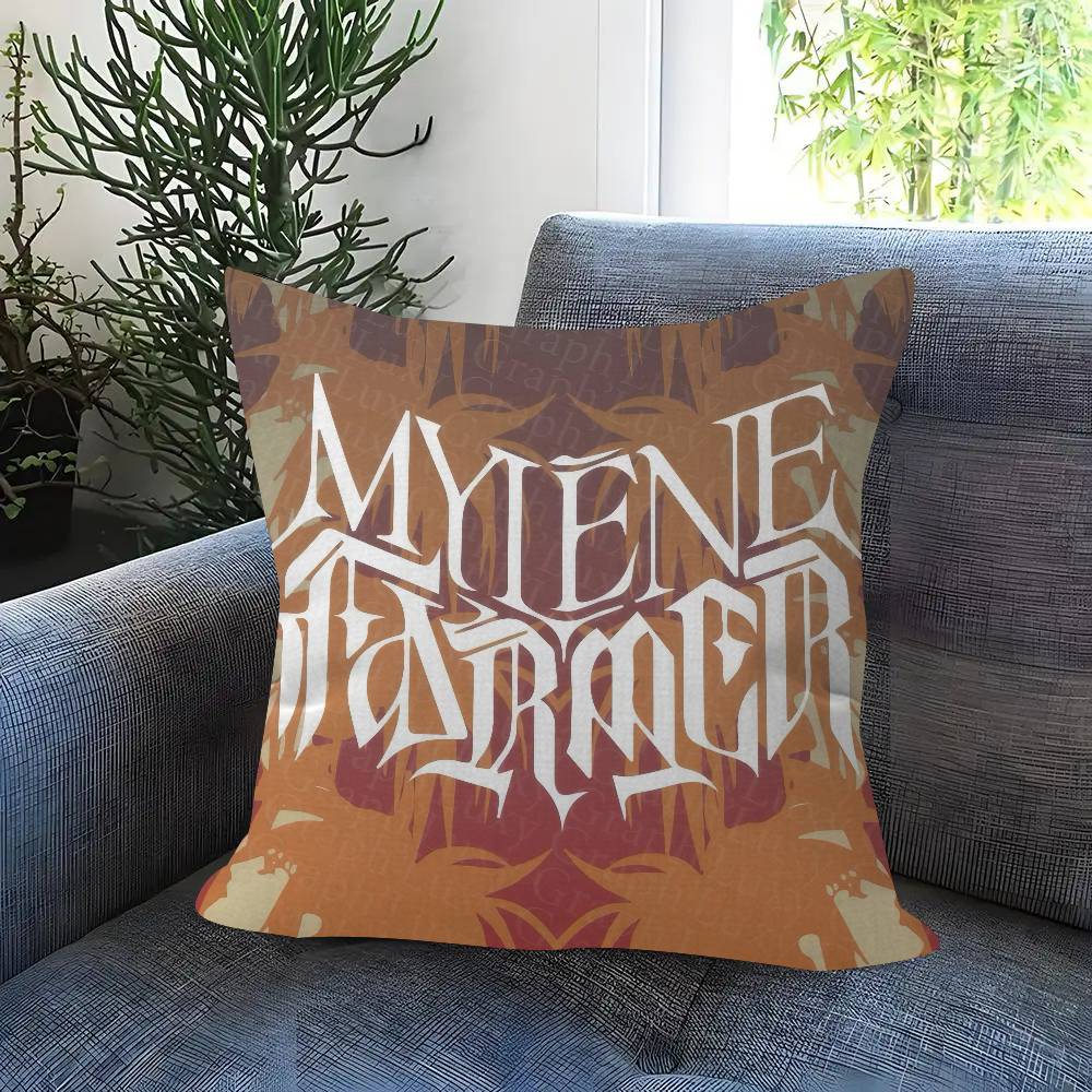 Singer M-Mylene Farmer Pillow Cover For Bedroom Room And Living Room Sofa Decorative Cushion Cover