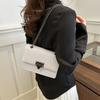 Chic Street Style Chain Bag For Women Perfect For Daily Outfits Medium Soft Pu Leather Small Square Purse