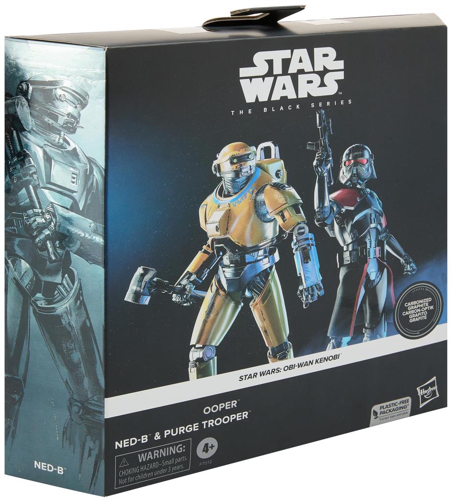 Hasbro STAR WARS Star Wars Black Series Purge Star Kenobi 6 Inch Size Action Figure Carbonized Set of 2 For Ages 4 and Up F7012 Genuine Product NED-B