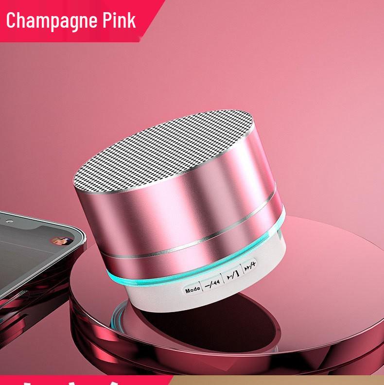 A10 Mini Metal Bluetooth Speaker with Subwoofer, USB, Wireless, and Card Support for Mobile, Computer, and Laptop.