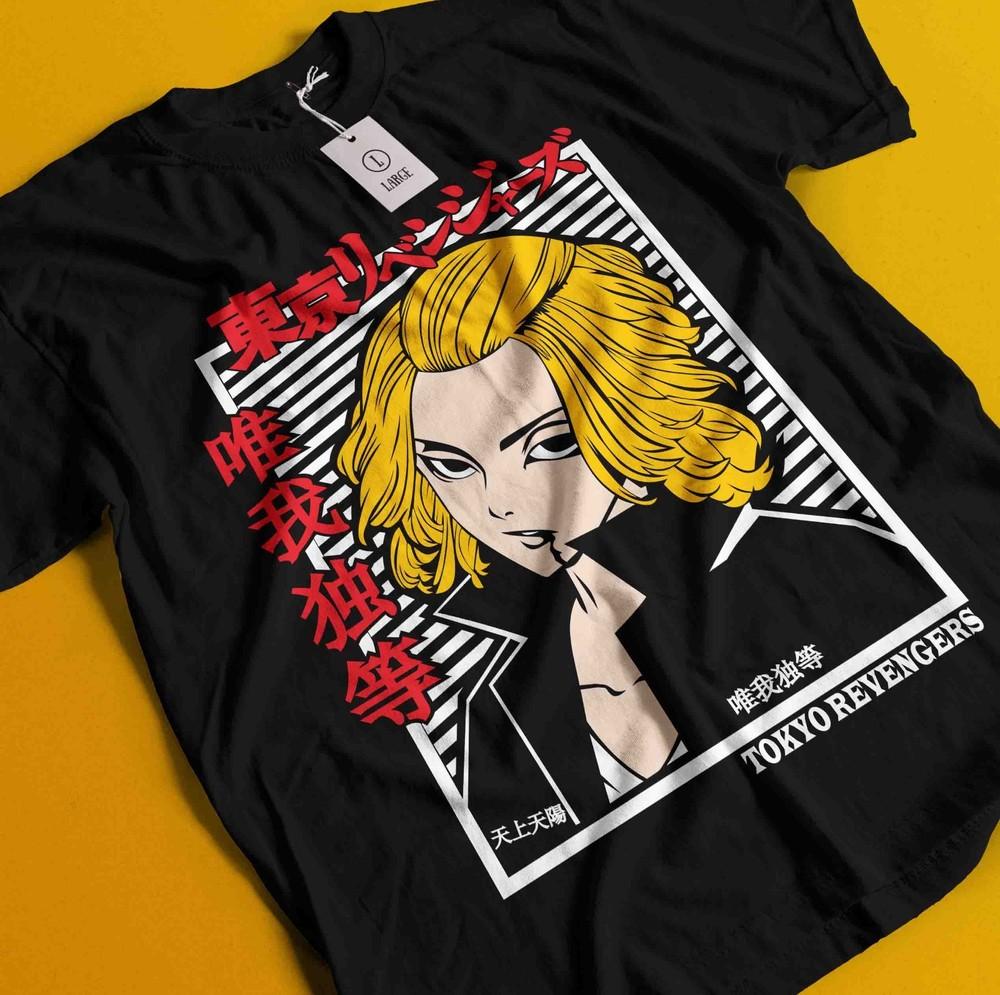 

Футболка Tokyo Revengers Футболка Мандзиро Сано Футболка Такэмичи Ханагаки Футболка Кен Хаккай L