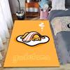 Cute Gudetama Sleeping Design Carpet - Yellow Background Egg Style Suitable for Use As an Anti-slip for Living Room Bedroom Sofas