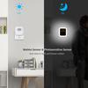 LED Plug-in Motion Sensor Light Wall Night Lamp Light with Brightness 30s/60s/90s/120s Lighting Time Adjustable for Living Room