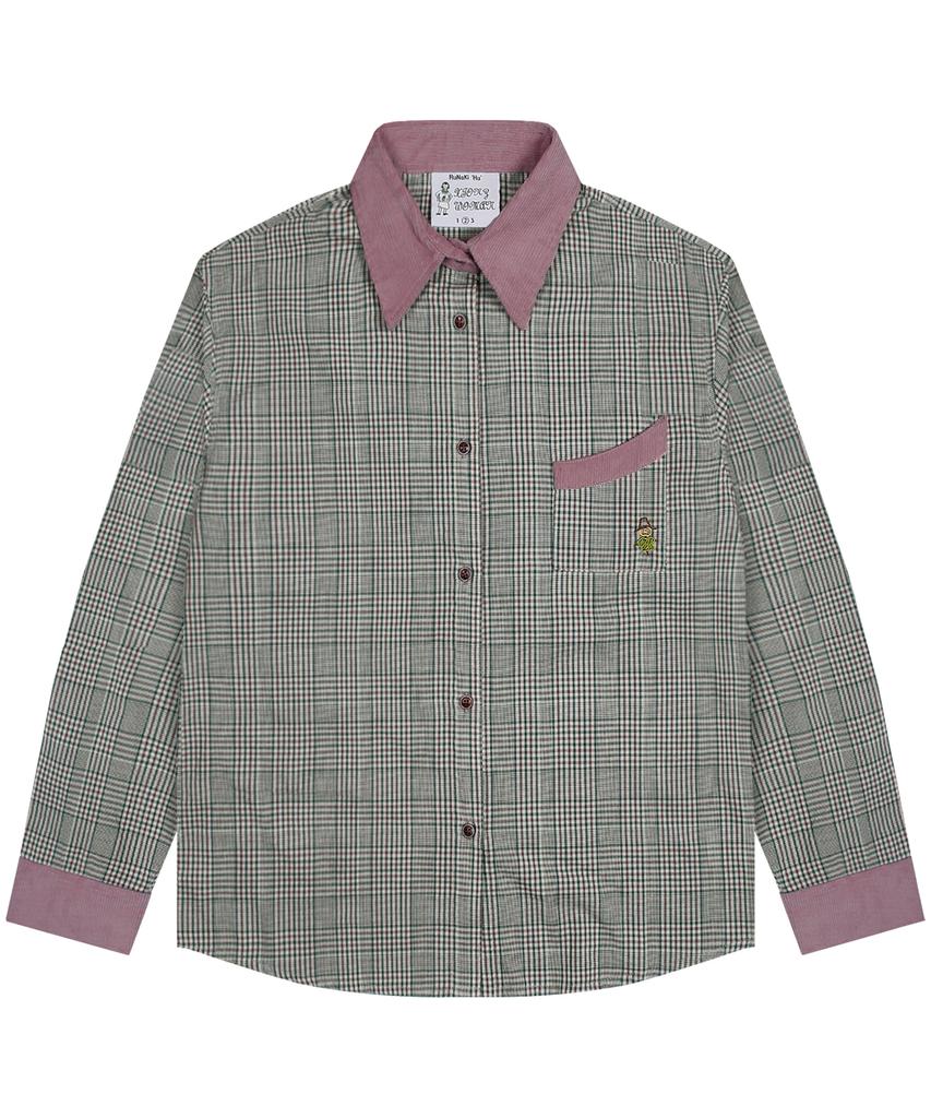 RuNaKi'Hu' Wxts002 Farmer Check Shirt (Pink)