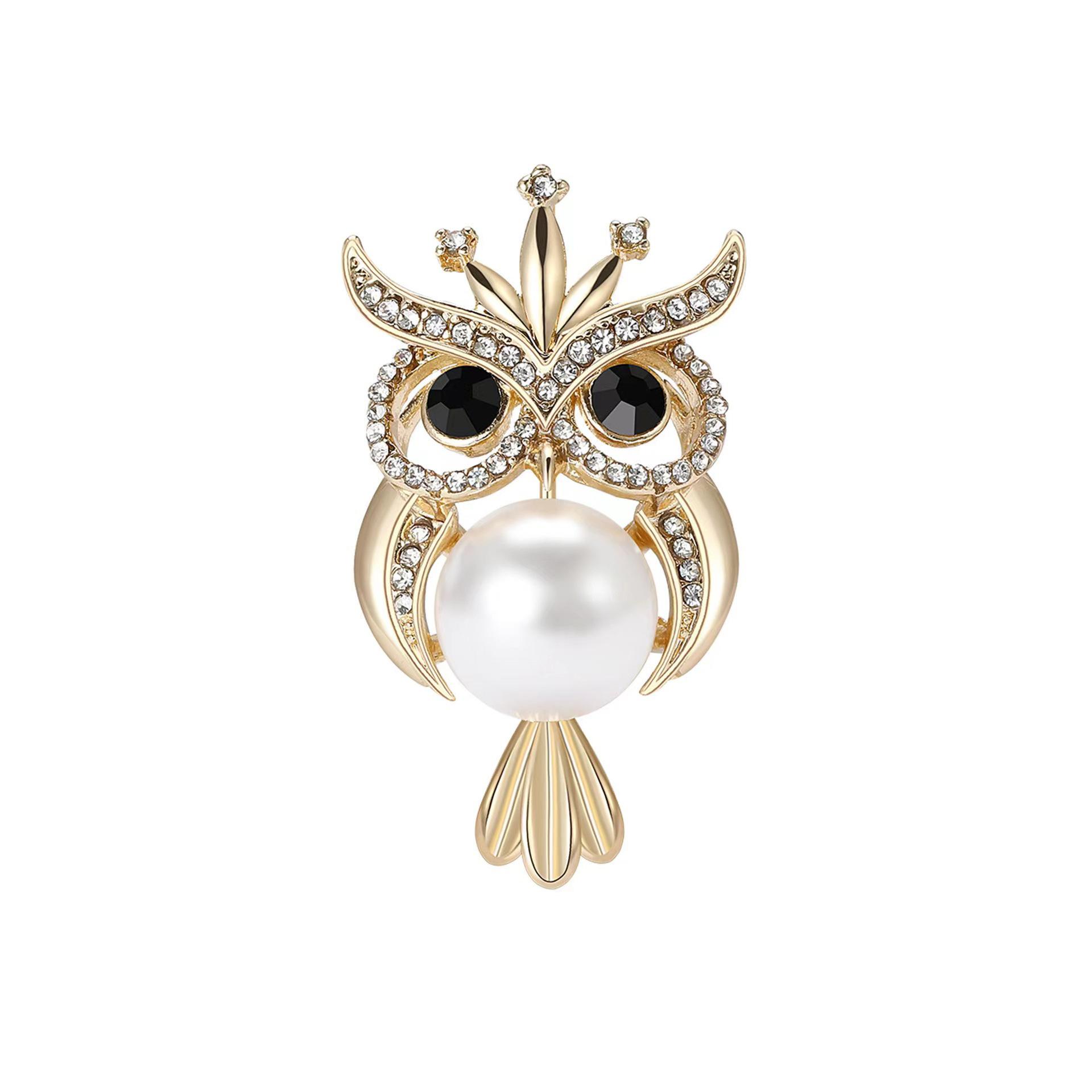 

Мила брошка-сова, Нішевий дизайн для жінок високого класу, Брошка, Корсаж, Одяг та Аксесуари золотий