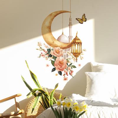 Mellanöstern Månblomma Ljuskrona Sovrum Vardagsrum Arbetsrum Hemförsköning Dekoration Väggdekaler