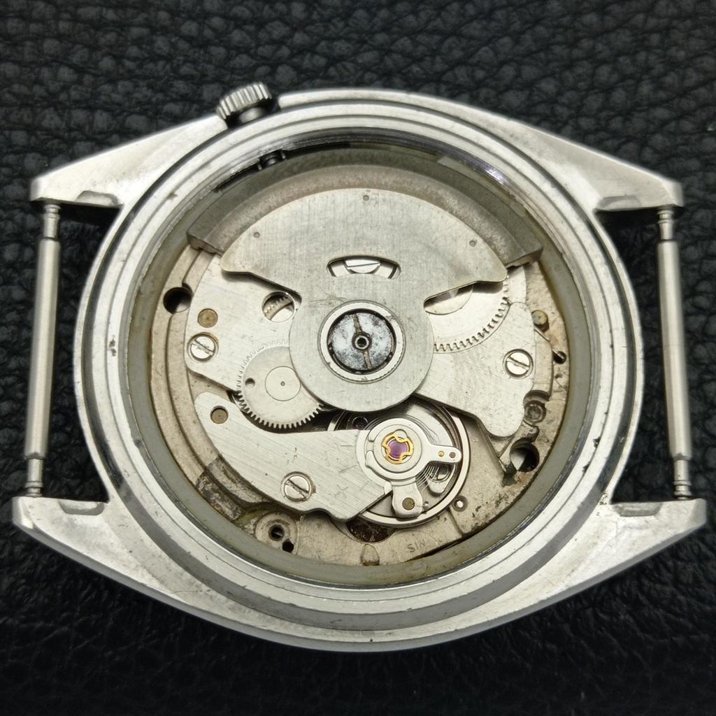 SEIKO 5 AUTOMATIC JAPAN MENS VINTAGE ARABIC BLACK COLOR DIAL WATCH a701430-5 R206b-a701430