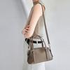 Women's bag 2026 new commuter feeling large capacity leather Boston shoulder messenger handbag