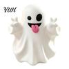Thanksgiving Gift for Friends Halloween Cute Ghost Figurine, Mini Cartoon Statue, Little Spooky Kawaii Fall Home Decoration Desktop Ornament