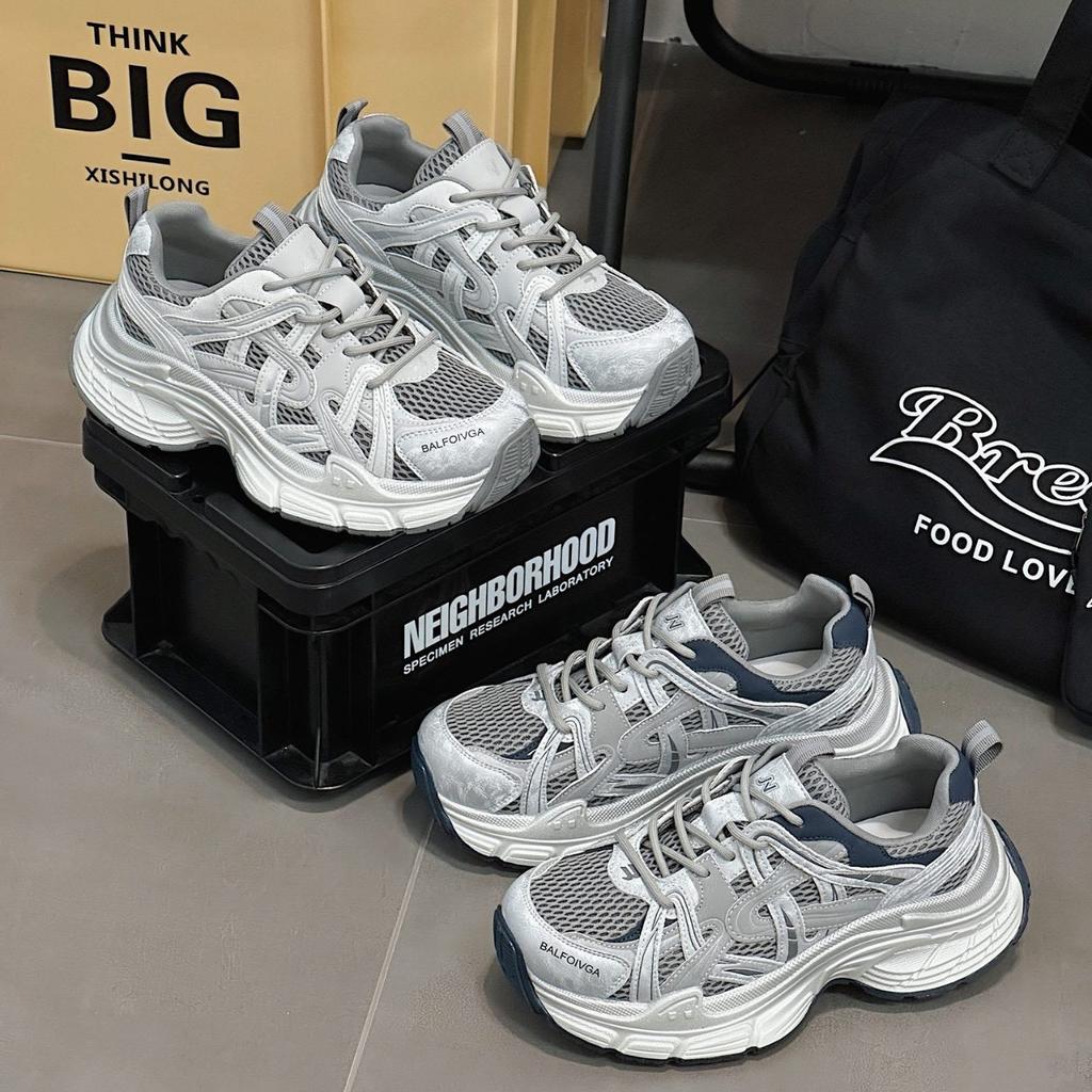 Dad Shoes Girl 2025 Autumn New Retro Color Polishing Old Versatile Shoes Children's Thick-soled Heightening Popular Sneakers