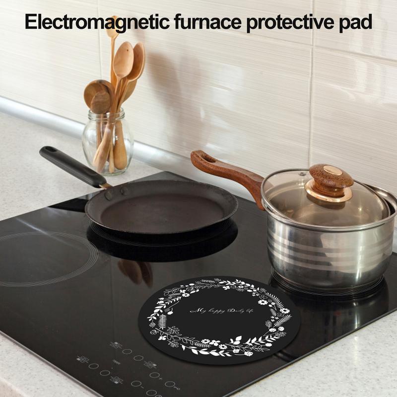 Induction Cooker Protection Pad Silicone Non-Slip Round Mat For Kitchen High Temperature Anti-skid Pad Insulation Mat