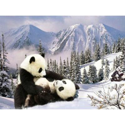 Diy Diamantová maľba Zvieratá Čína Obrie Panda Krížové vyšívanie Úplné kamienky Intarzia Diamantové vyšívanie