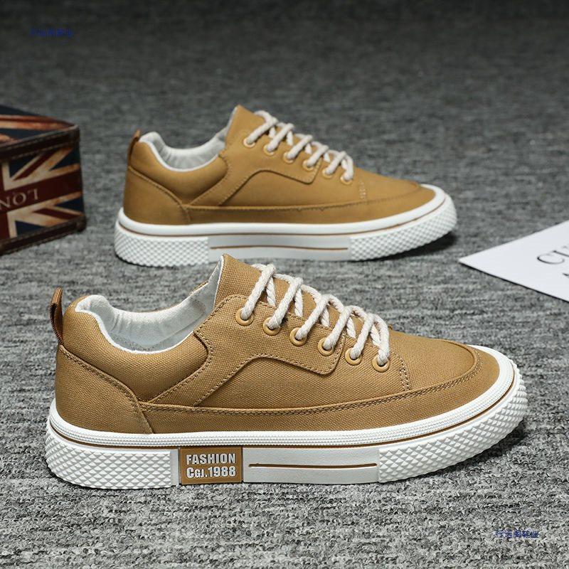 Spring new canvas shoes men's trend low-top youth breathable leisure sports student versatile tide